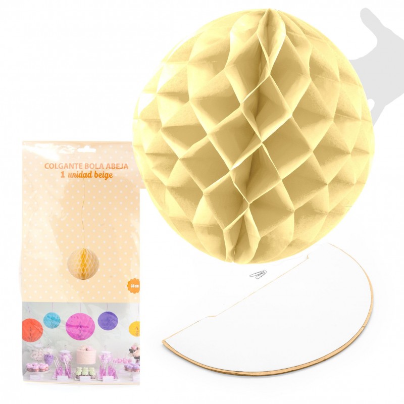 Bola de abelha 1u.38cm bege