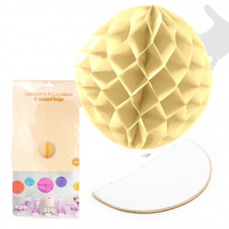 Bola de abelha 1u.38cm bege
