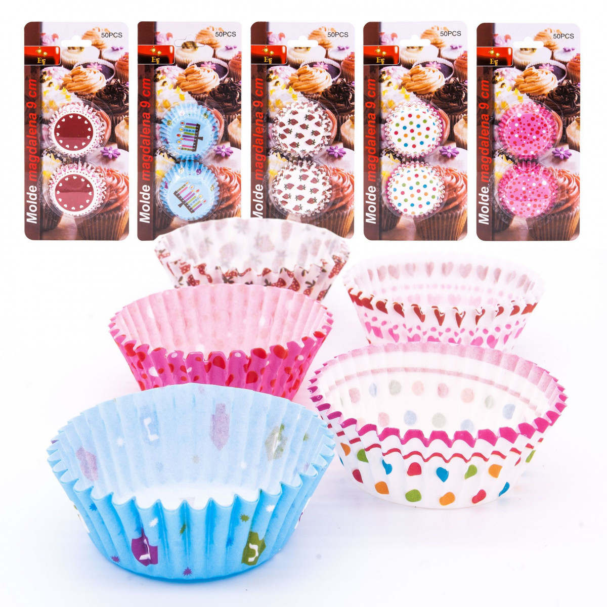 Molde de cupcake rosa