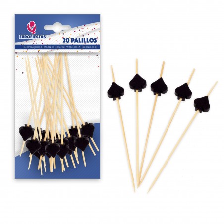 20 palitos de 12 cm de espadas