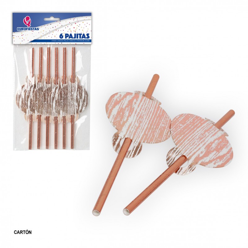 Canudos coleção veios ouro rosa