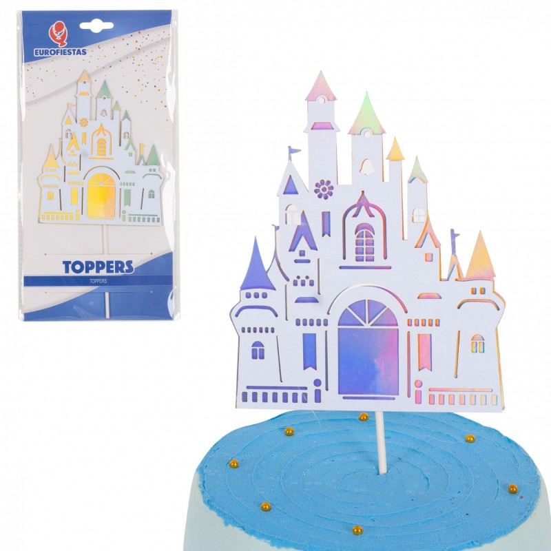 Topo de castelo prateado