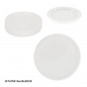 Pratos 18cm 25 brancos