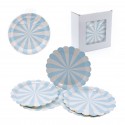 Placa pastel sol 18cm azul
