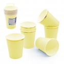 Copo amarelo pastel