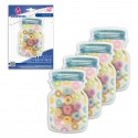 Saco zip 4pcs pequeno barco donut
