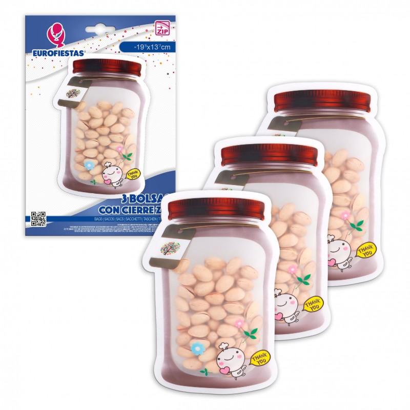Zip bag 3pcs med tree boat
