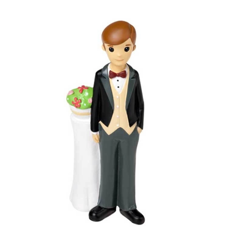 Figura do bolo de casamento do noivo