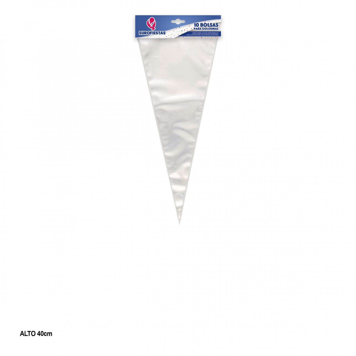 Cone de sacola de bombons 40x17 5