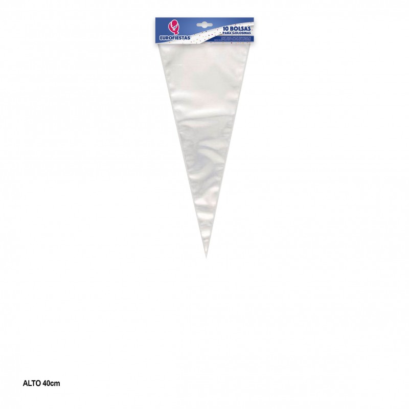 Cone de sacola de bombons 40x17 5