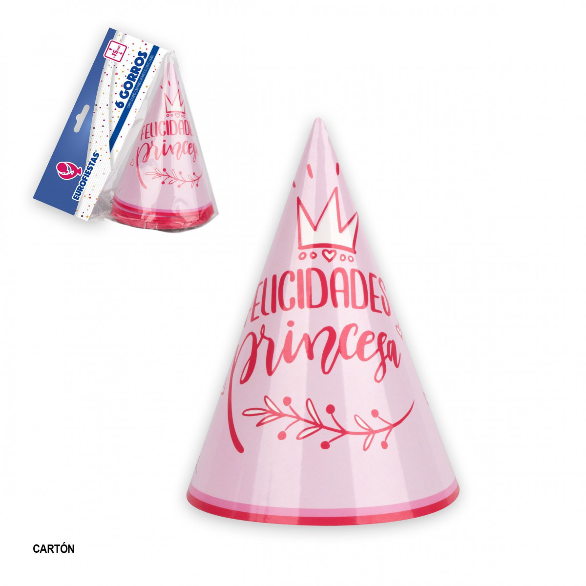 Coleção de chapeuzinhos parabéns princesa