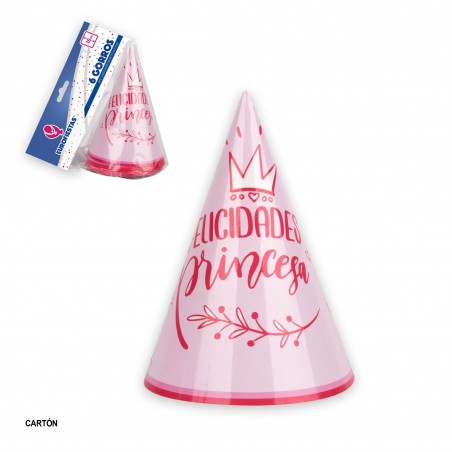 Coleção de chapeuzinhos parabéns princesa