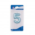 Vela azul número 5