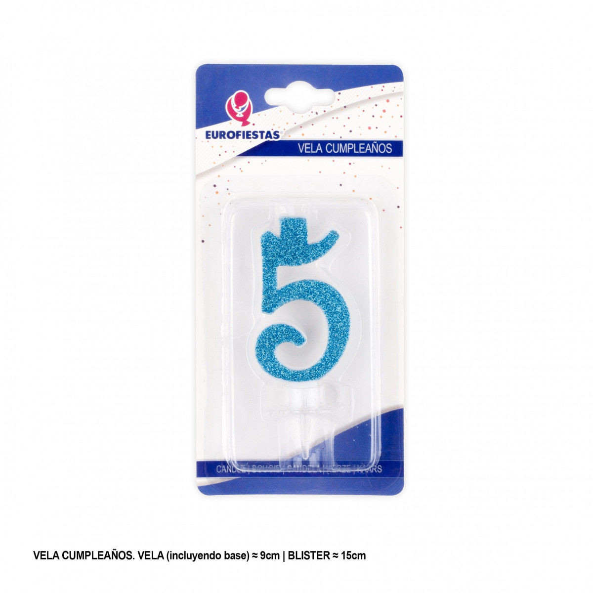 Vela purpurina azul 5