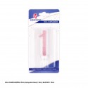 Vela glitter rosa 1