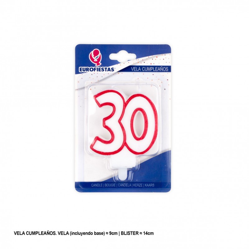 Vela borda vermelha 30
