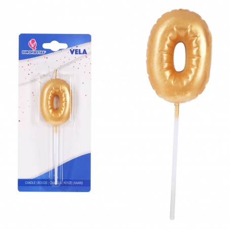 Vela chubby ouro nº 0
