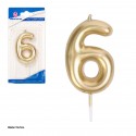 Vela bendita ouro nº 6