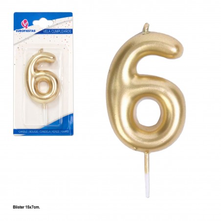 Vela bendita ouro nº 6