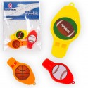 Apitos Esportivos Pacote de 3 Brinquedos para Piñatas e Festas Infantis
