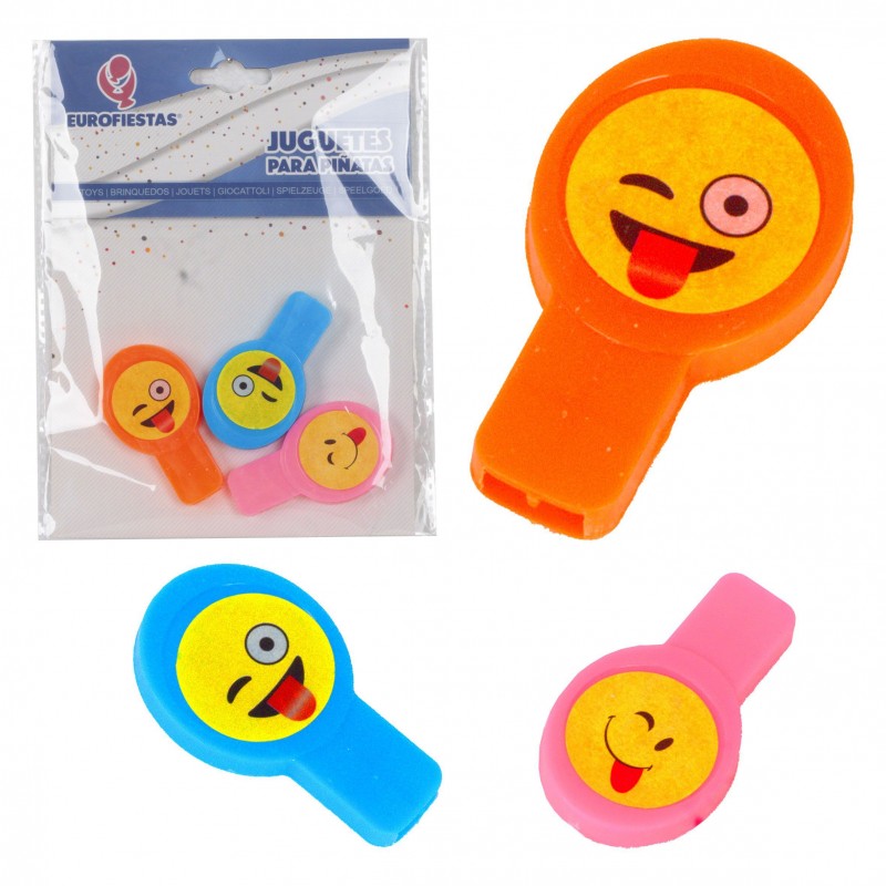 Brinquedos para piñata apito carinhas