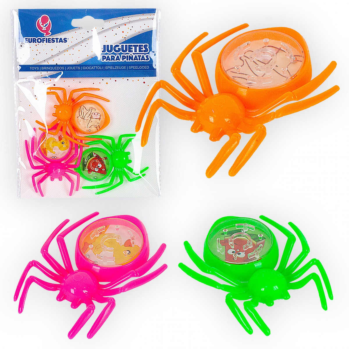Brinquedos para piñata aranhas
