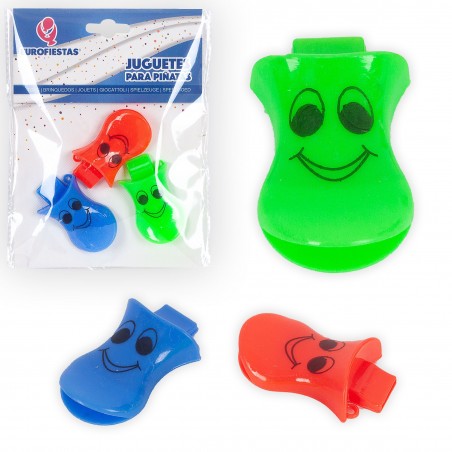 Brinquedos para piñata apito carinhas