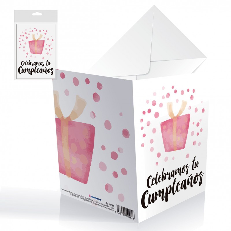 Cartão de aniversário que comemoramos