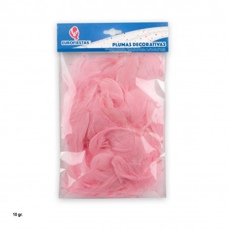 Penas decorativas 10g rosa