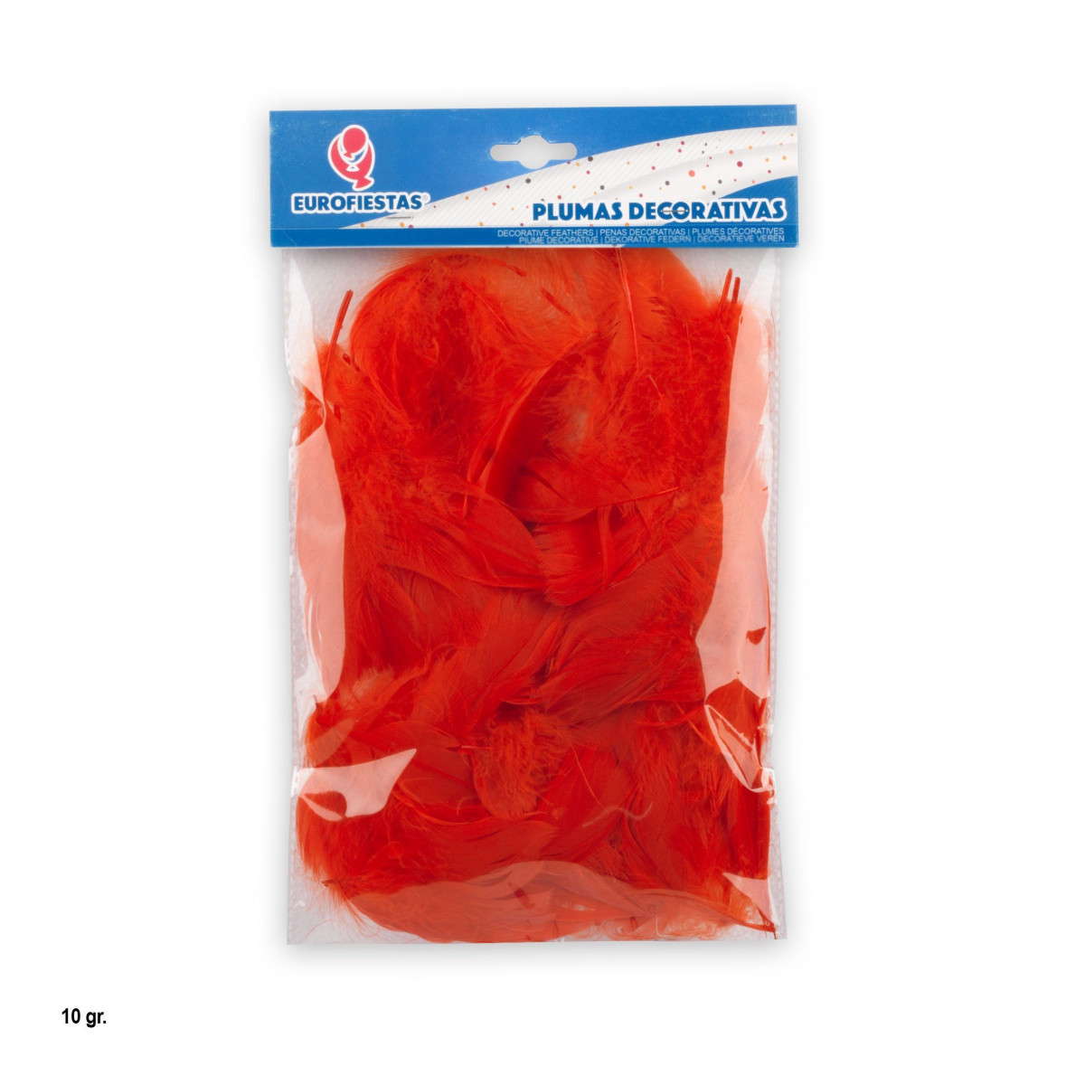 Penas decorativas 10g vermelhas