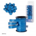 Rolo 10m laço 1cm purpurina azul
