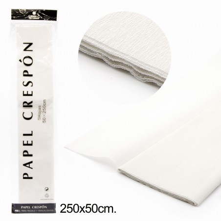Papel crepado branco