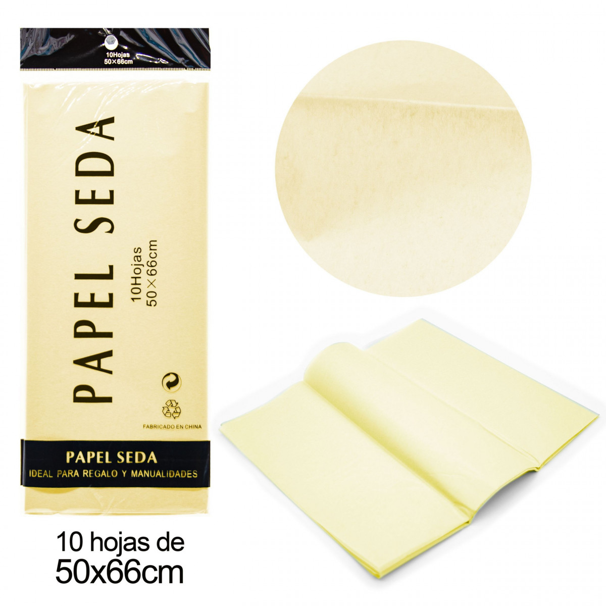 Papel de seda marfim