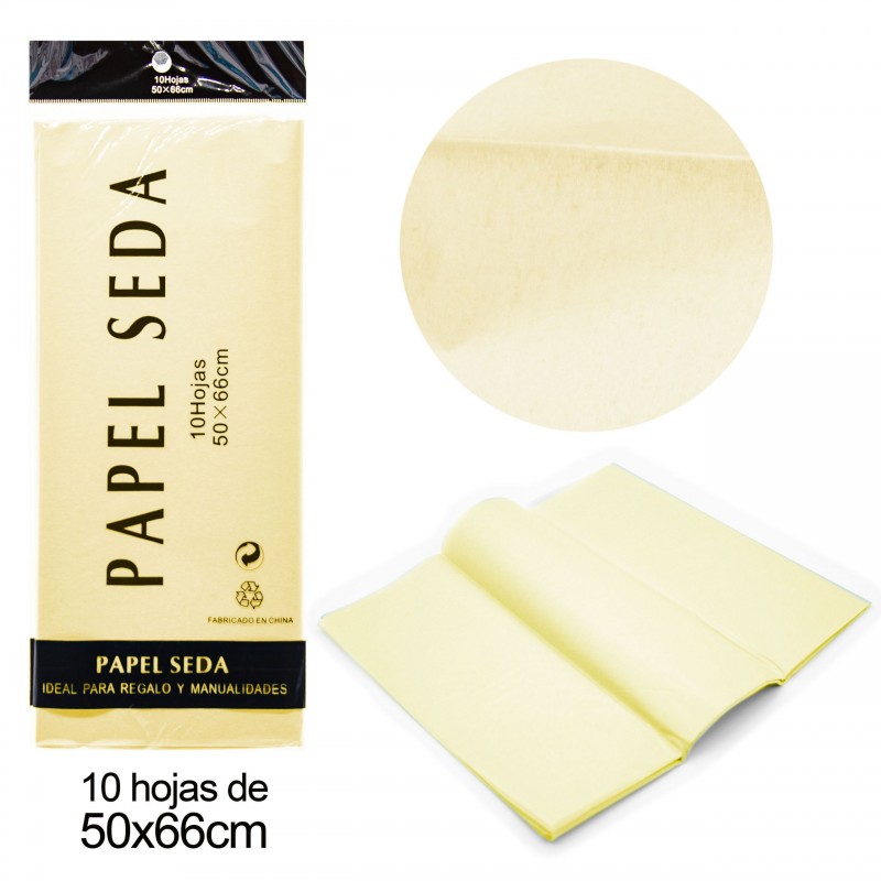 Papel de seda marfim