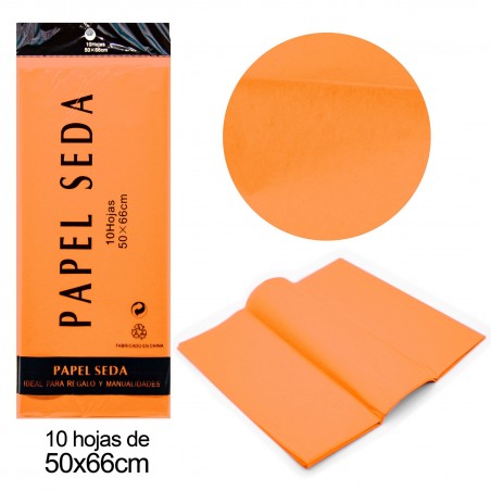 Lenço de papel laranja