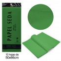 Papel de seda verde escuro
