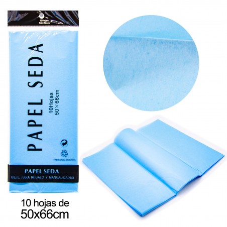 Papel de seda azul