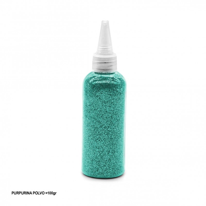 Glitter em pó 100g turquesa