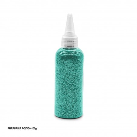 Glitter em pó 100g turquesa