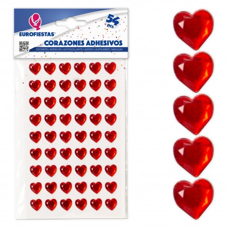 Adesivos para cadernos em forma de coração
