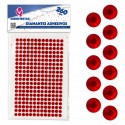 260 vermelhos med diamantes pegajosos