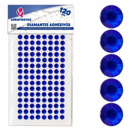 Diamantes adesivos azul escuro 120 gr