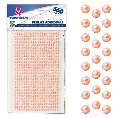 560 contas adesivas rosa pequeno