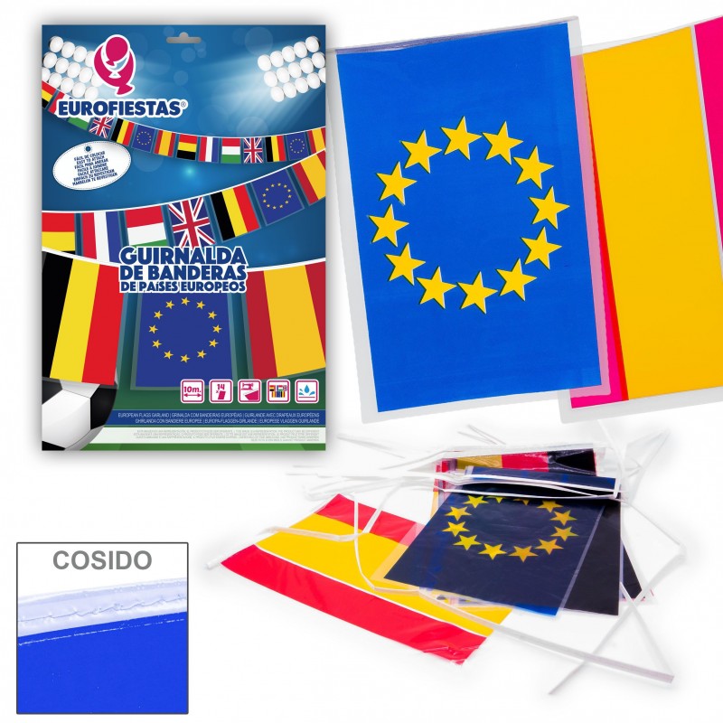 Guirlanda bandeiras euro