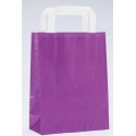 Bolsa de papel kraft roxa