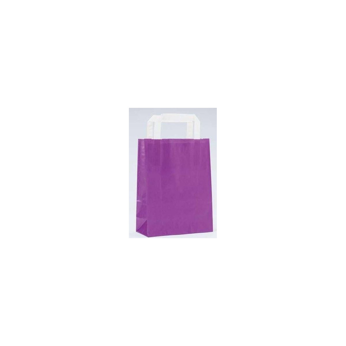 Bolsa de papel kraft roxa