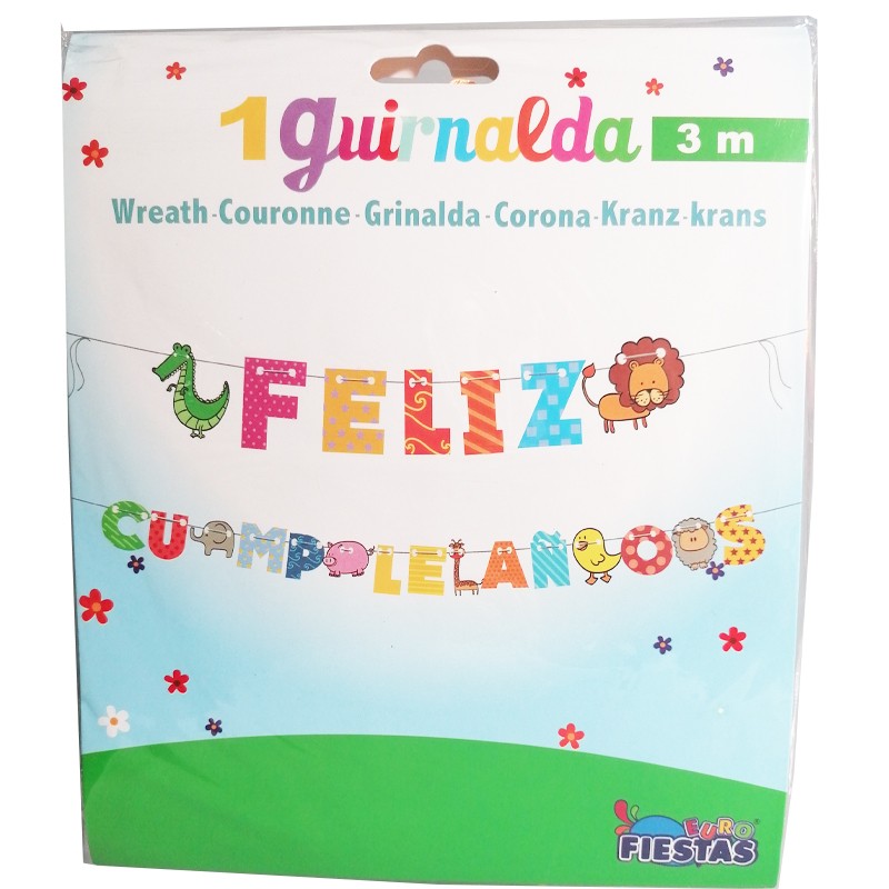 Grinalda de feliz aniversário