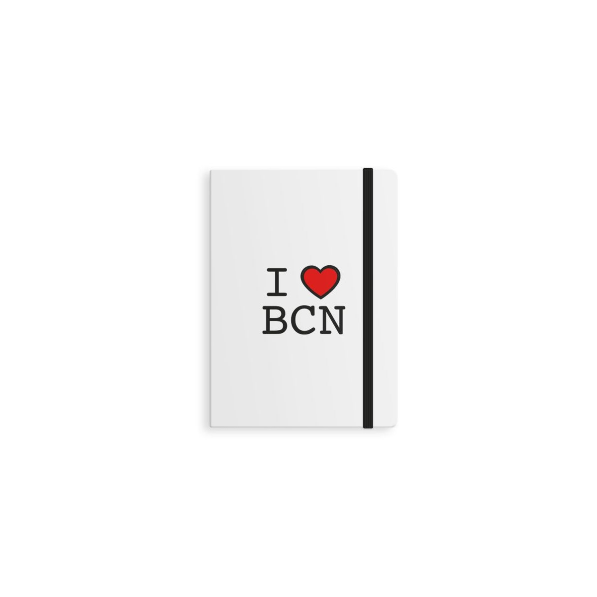 Notebook com borracha mi love bcn