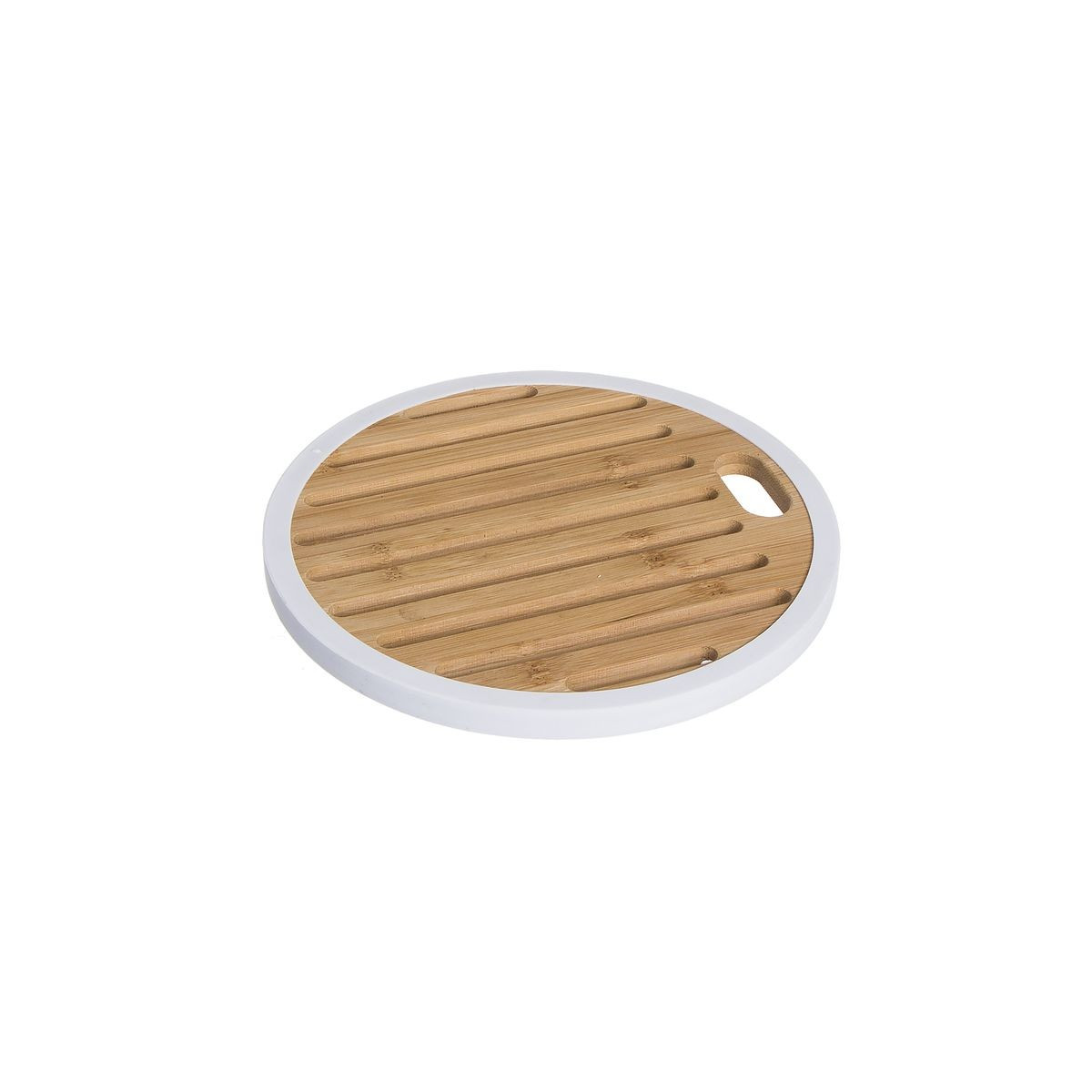 Base para panela de bambu silicone branco