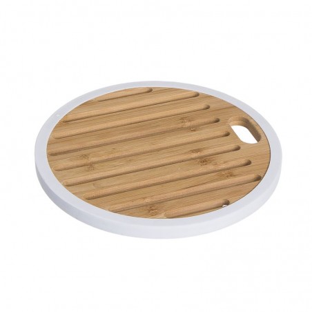 Base para panela de bambu silicone branco